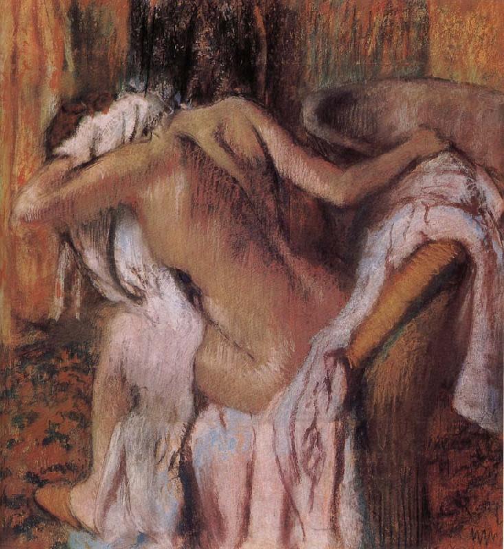 Edgar Degas After bath Sweden oil painting art